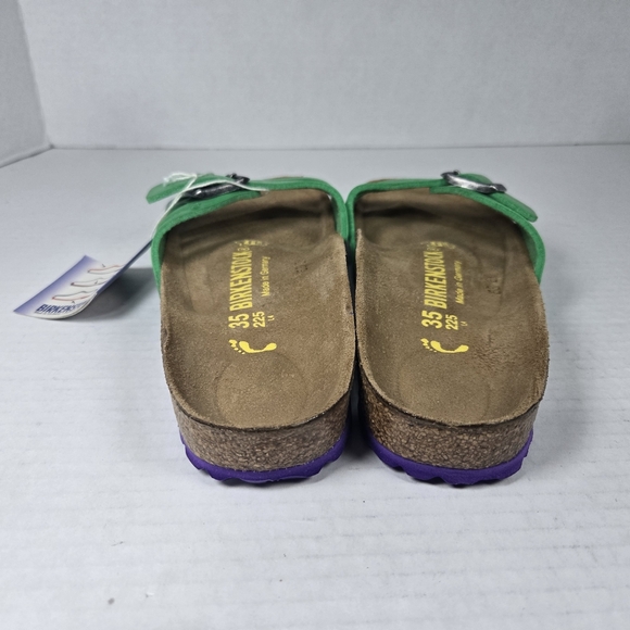 Birkenstock Molina Birk-flor Graceful Green Slide Sandal Size EU 35 Nar W4 or Y2 - Picture 4 of 10
